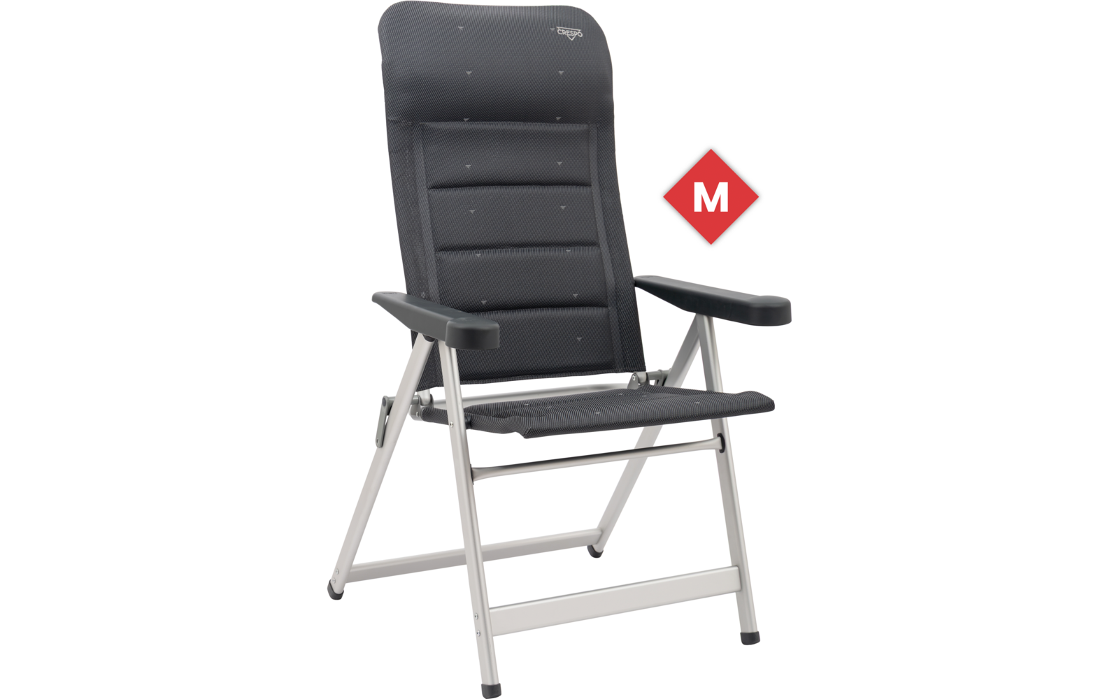 Produktbild Crespo AL/237 M Deluxe Klappstuhl 7-fach verstellbar dunkelgrau 1