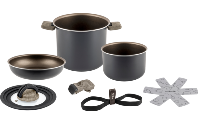 Produktbild Brunner Torralta Spacemaster Kochtopfset Aluminium stapelbar 1