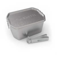 Skotti multifunctionele box Boks voor Skotti barbecue inclusief tiltang stapelbaar 2,5 liter