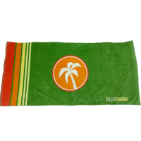 Linge de plage BusBoxx en coton 160 cm x 80 cm vert