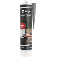 Colle de montage Berger Coller & étancher gris