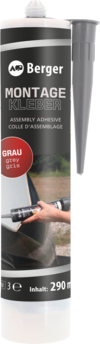 Berger Kleber MS-Polymer Nr. 1-2 grau 290 ml