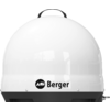 Weiße kugelförmige Antenne mit dem Logo 'Air Berger'