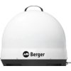 Weiße kugelförmige Antenne mit dem Logo 'Air Berger'