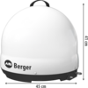 Berger Move 3.0 Mobile Satelliten-Antenne wei&szlig;