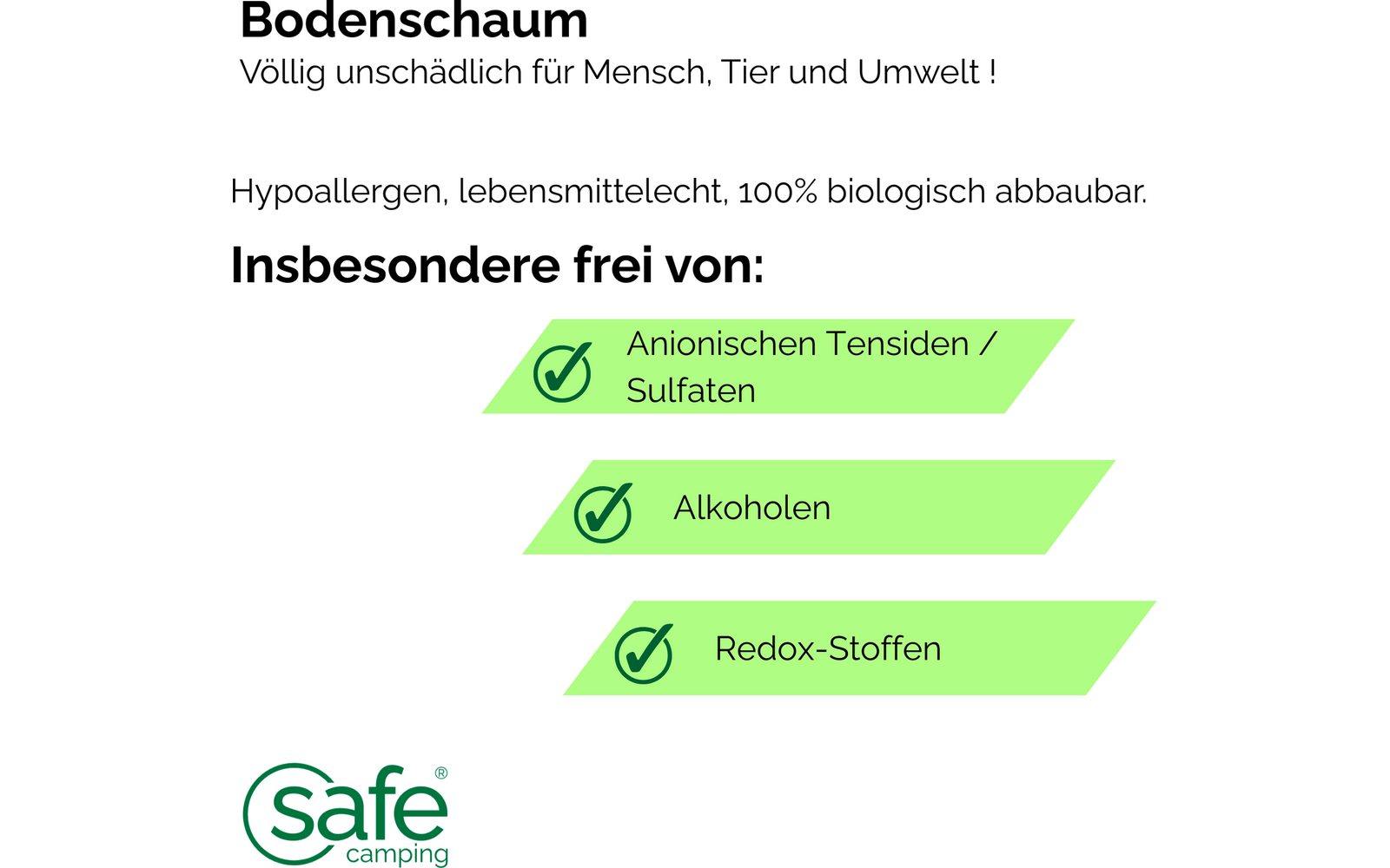 Produktbild Safe Camping Bodenschaum Bodenreiniger 1