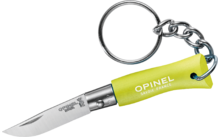 Opinel N°02 Colorama Taschenmesser mit Schlüsselanhänger Klingenlänge 3,5 cm cyanblau