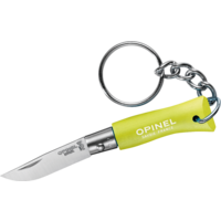 Opinel N&deg;02 Colorama Taschenmesser mit Schl&uuml;sselanh&auml;nger Klingenl&auml;nge 3,5 cm anisgr&uuml;n