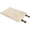 Hellbeige Stofftasche mit zwei schwarzen Schlaufen
