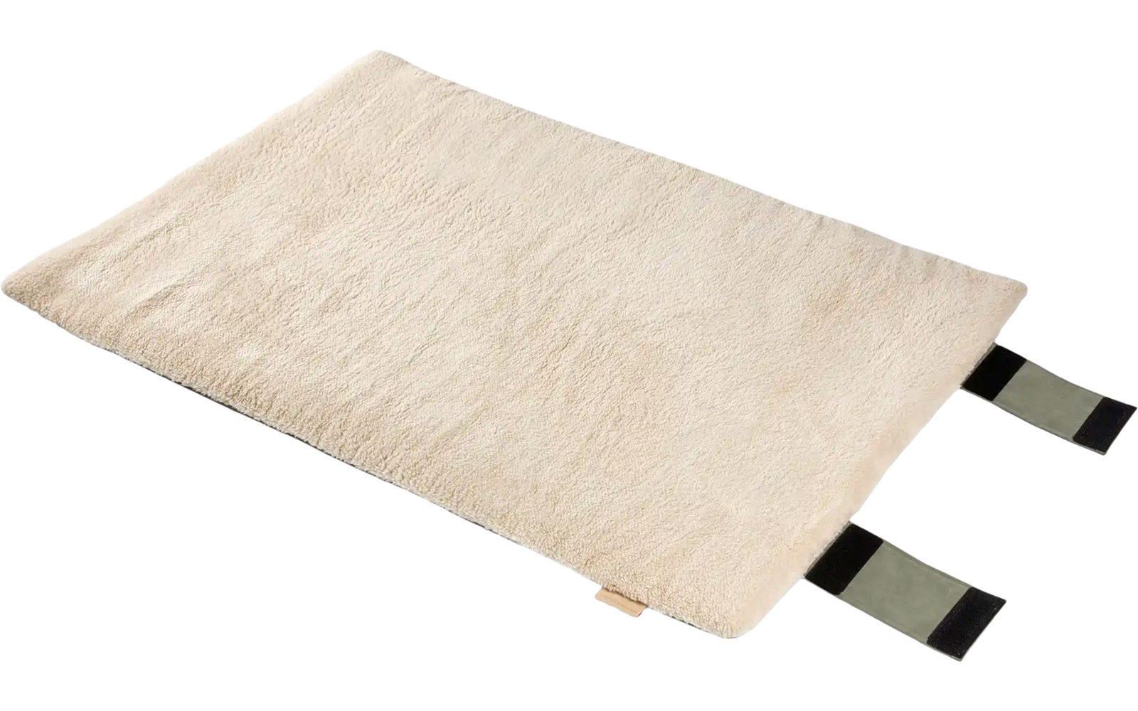 Hellbeige Stofftasche mit zwei schwarzen Schlaufen