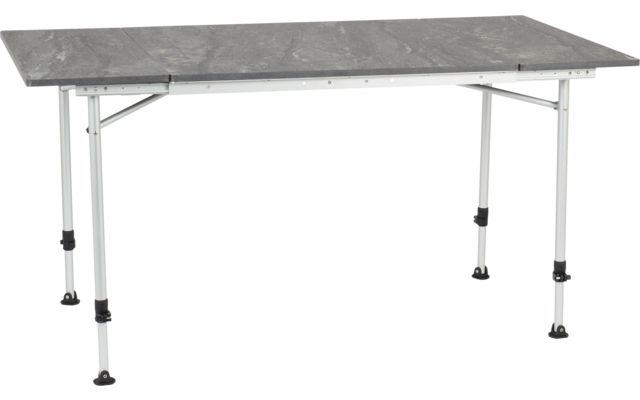 Travellife Sorrento uitschuifbare tafel donkergrijs 80/110/140cm