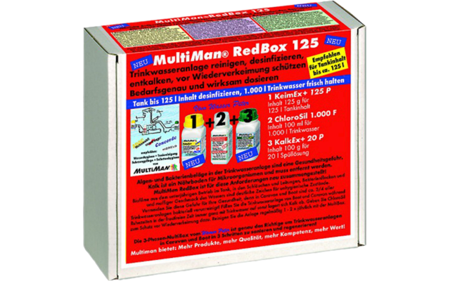 MultiMan MultiBox RedBox 125 drinking water disinfection