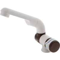 Barwig automatische compacte koudwaterkraan met 10 mm uitloop wit/bruin