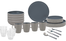 654992 - Brunner All Inclusive Trilogy Melamin Geschirrset Antirutsch, BPA-frei und bruchunempfindlich 36-teilig