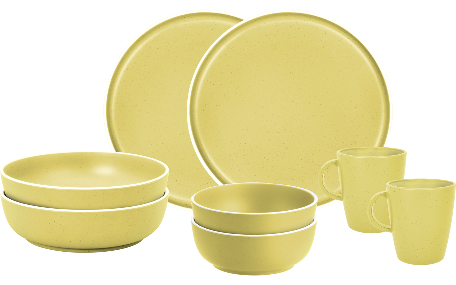 Image du produit Brunner T&ecirc;te-&agrave;-t&ecirc;te Dolomit Melamin Geschirrset Antirutsch, BPA-frei und bruchunempfindlich 8-teilig 1