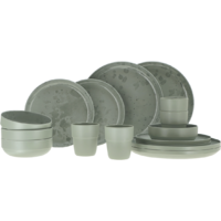 Travellife Palma 16-piece anti-slip tableware set green