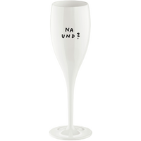 Koziol Cheers No. 1 Na Und? Sektglas aus Thermoplastik 100 ml