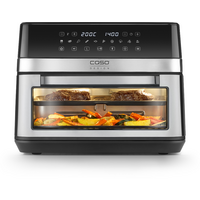 CASO AirFry DuoChef dubbele heteluchtfriteuse 14 liter, 2.200 W, zwart