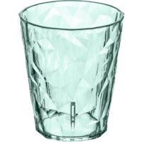 Koziol Club Light S Glas aus Kunststoff stapelbar / bruchsicher 250 ml transparent eucalyptus green