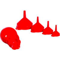 IWH trechter set 4-delig rood