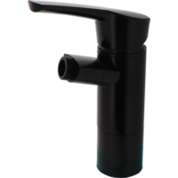 Comet COMO Mezclador monomando con conexi&oacute;n de ducha de 1/2" e interruptor Altura 17 cm negro mate