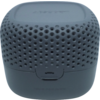 Petite enceinte bleue avec motif perforé et port USB