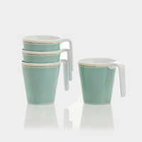 Flamefield Stacking Mug Becher 4er Set 350 ml tiffany