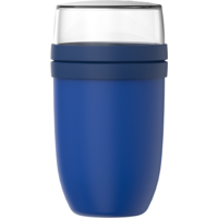 Mepal Ellipse Lunchpot XL avec deux compartiments s&eacute;par&eacute;s et anti-fuite 750 ml et 300 ml vivid blue
