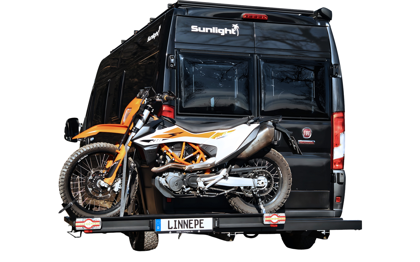 Produktbild Linnepe SlidePort Lastentr&auml;ger Black Edition Tragkraft 1 Roller oder 1 Motorrad f&uuml;r Mercedes Benz Sprinter 1