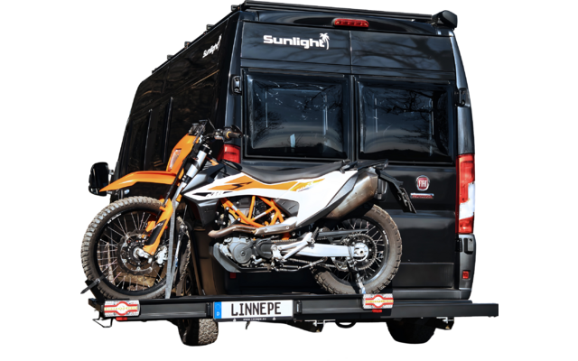 Produktbild Linnepe SlidePort Lastentr&auml;ger Black Edition Tragkraft 1 Roller oder 1 Motorrad f&uuml;r Mercedes Benz Sprinter 1