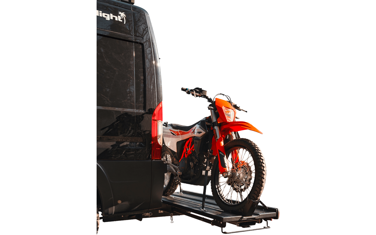 Produktbild Linnepe SlidePort Lastentr&auml;ger Black Edition Tragkraft 1 Roller oder 1 Motorrad f&uuml;r Mercedes Benz Sprinter 1