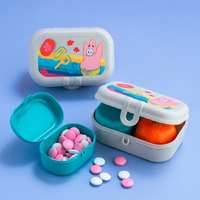 Koziol Pascal Ready Mini SpongeBob Patrick Lunchbox Set 3 teilig organic sand