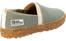 Mocassin vert Jack Wolfskin avec semelle marron
