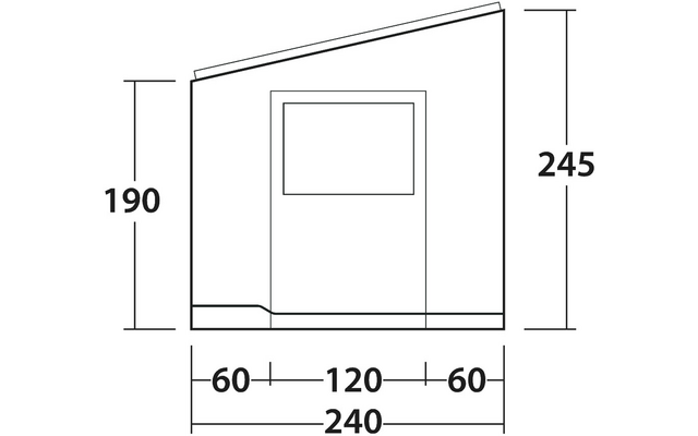Product image Outwell Sideroads awning room extension tent for vehicles 240-260 cm 1