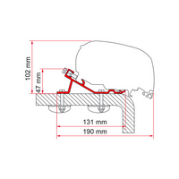 Fiamma adapter standard F65 Eagle 400 awning adapter for Fiamma F65 eagle