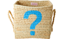 Panier carré taille S 20 x 20 x 20 cm Rice Raffia