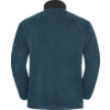 Rückenansicht eines dunkelblauen Langarmshirts auf einer Person