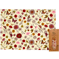 Tissu de cire d&rsquo;abeille v&eacute;g&eacute;tale Vegan Meadow Magic pour pain Bees Wrap