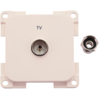 Inprojal System 10.000 Steckdose TV  5 mm wei&szlig;