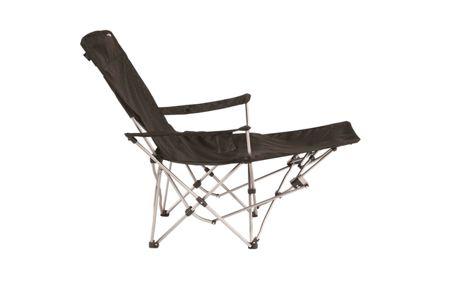 Chaise pliante avec repose-jambes Outwell Catamarca Lounger Black 89 x 61 x 116 cm