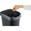 Petite image du produit Poubelle avec couvercle basculant et rabattable Twist Rotho 1