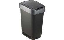 122984 183362 661114 - Rotho Twist afvalbak met zwenk- en klapdeksel