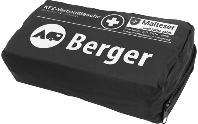 Schwarze rechteckige Tasche mit Aufdruck und Reißverschluss