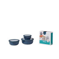 Mepal Cirqula Multisch&uuml;sselset rund 3 teilig 350 / 750 / 1250 ml nordic denim 