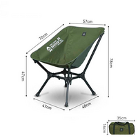 BusBoxx Defthike Chaise de camping pliable Free Chair Vert