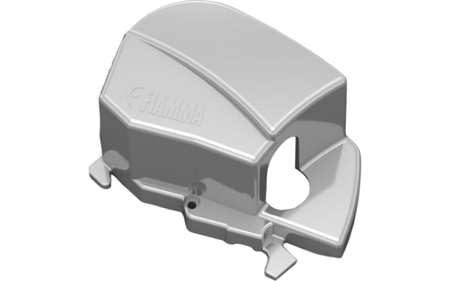 Fiamma linker eindkap voor luifel F80L 450 - 600 - Titanium kleur Fiamma onderdeelnummer 98673T258