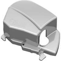 Fiamma left end cap for awning F80L 450 - 600 - color titanium Fiamma spare part number 98673T258