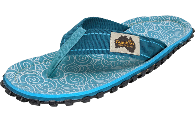 Gumbies Turquoise Swirls Sandale pour dames