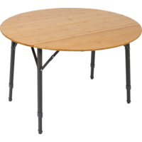 3-Way Ajustable Round Camping Table Bamboo (90 cm) Bo-Camp Urban Outdoor Poundbury