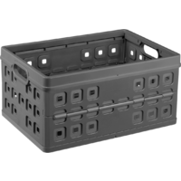 Sunware Square bo&icirc;te pliante anthracite 46 litres
